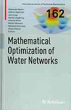 Mathematical Optimization Of Water Networks Alexander Martin Eds