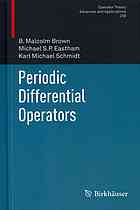 Periodic Differential Operators B Malcolm Brown M S P Eastham Karl Michael Schmidt