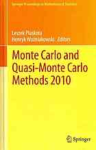 Monte Carlo And Quasimonte Carlo Methods 2010 Leszek Plaskota Henryk Wozniakowski Eds
