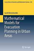 Mathematical Models For Evacuation Planning In Urban Areas Sarah Bretschneider
