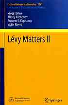 Levy Matters Ii Recent Progress In Theory And Applications Fractional Levy Fields And Scale Functions Serge Cohen Et Al