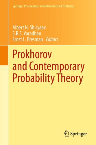 Prokhorov And Contemporary Probability Theory In Honor Of Yuri V Prokhorov Shiryaev An