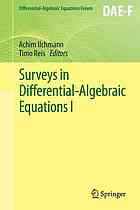 Surveys In Differentialalgebraic Equations I Ilchmann Achim Reis