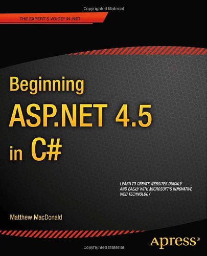 Beginning Aspnet 45 In C 1st Edition Matthew Macdonald