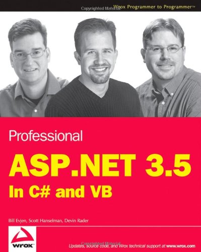 Professional Aspnet 35 In C And Vb 1st Edition Bill Evjen