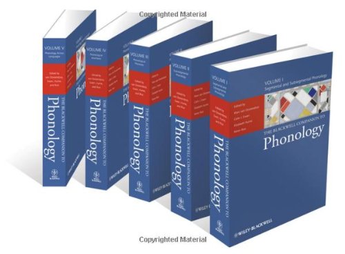 Incomplete The Blackwell Companion To Phonology 1st Edition Marc Van Oostendorp
