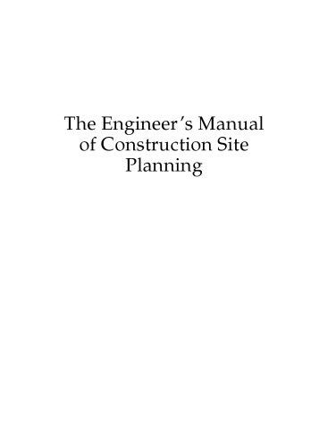 The Engineers Manual Of Construction Site Planning Jri Sutt