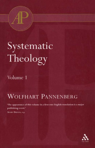 Systematic Theology 1 Wolfhart Pannenberg