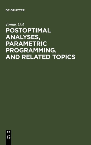 Postoptimal Analyses Parametric Programming And Related Topics 2nd Edition Tomas Gal