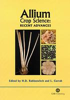 Allium Crop Science Recent Advances Haim D Rabinowitch Lesley Currah
