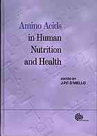 Amino Acids In Human Nutrition And Health J P Felix Dmello