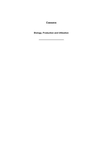 Cassava Biology Production And Utilization R J Hillocks J M Thresh Anthony Bellotti