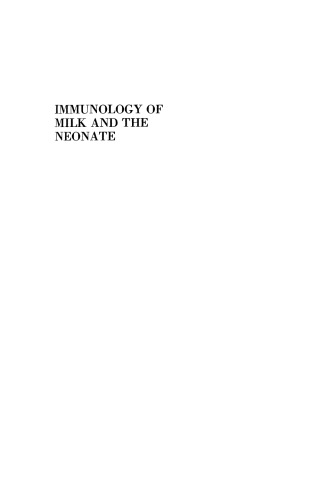 Immunology Of Milk And The Neonate Mestecky Jiri Blair Claudia Ogra