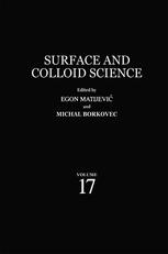 Surface And Colloid Science 1st Edition Masataka Ozaki Auth