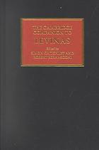 The Cambridge Companion To Levinas Simon Critchley Robert Bernasconi