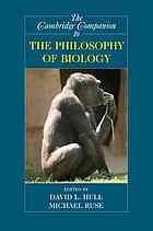 The Cambridge Companion To The Philosophy Of Biology David L Hull Michael Ruse