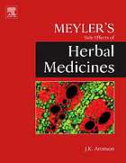 Meylers Side Effects Of Herbal Medicines J K Aronson