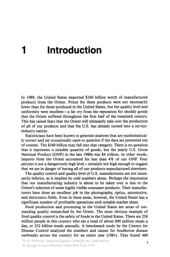 Statistical Quality Control For The Food Industry Merton R Hubbard
