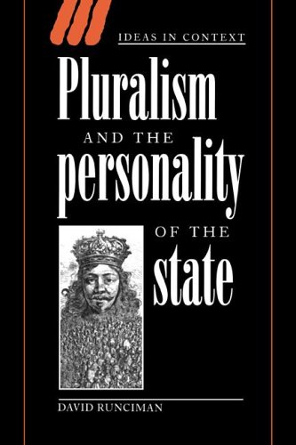 Pluralism And The Personality Of The State David Runciman