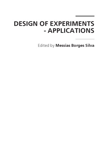 Design Of Experiments Applications Siva Ed