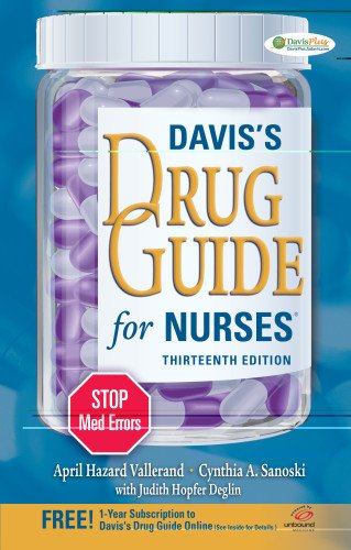 Daviss Drug Guide For Nurses 13th Edition April Hazard Vallerand
