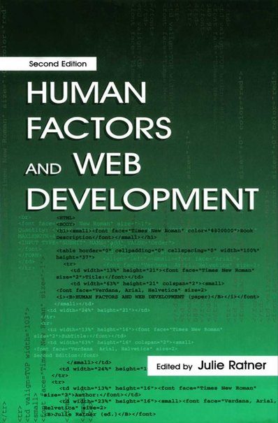 Human Factors And Web Development 2nd Edition Julie Ratner Editor