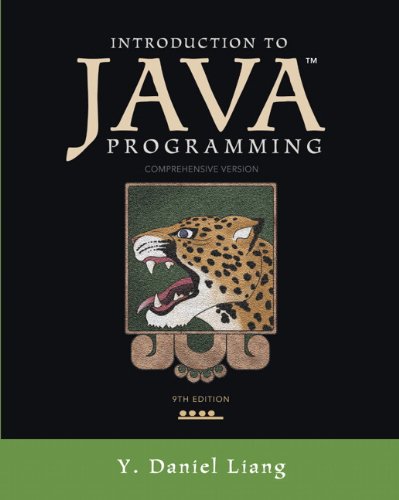 Introduction To Java Programming Comprehensive Version 9th Edition Y Daniel Liang