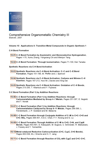 Applications Ii Transition Metal Compounds In Organic Synthesis 1 Ojima I
