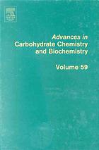 Advances In Carbohydrate Chemistry And Biochemistry 59 Horton D Eds