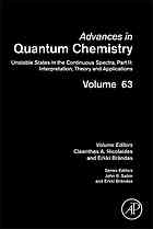 Advances In Quantum Chemistry Cleanthes A Nicolaides Erkki Brndas And John R Sabin Eds