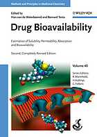 Drug Bioavailability 2 Completely Revised Ed Van De Waterbeemd H