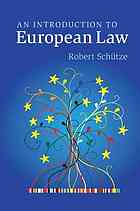 An Introduction To European Law Robert Schutze