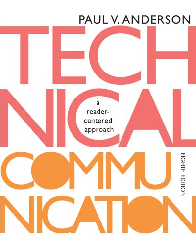 Technical Communication 8th Edition Paul V Anderson