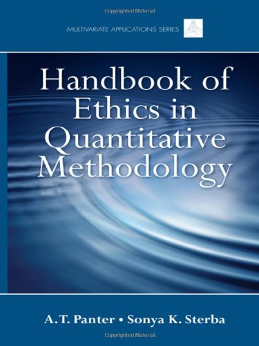 Handbook Of Ethics In Quantitative Methodology 1st Edition A T Panter