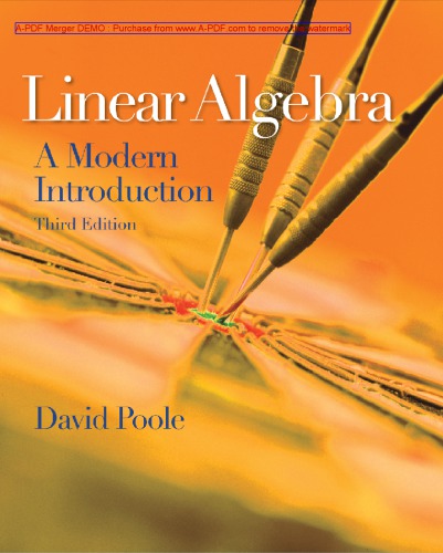 Linear Algebra A Modern Introduction 3rd David Poole
