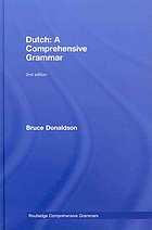 Dutch A Comprehensive Grammar 2nd Ed B C Donaldson