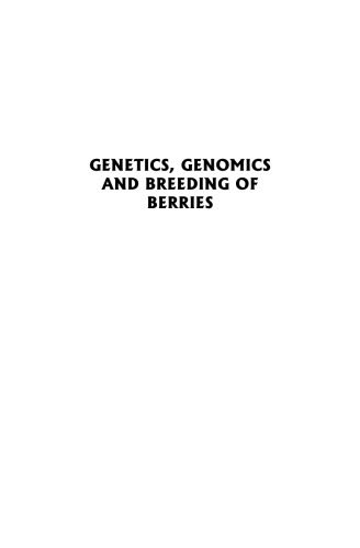 Genetics Genomics And Breeding Of Berries 1st Ed Kevin M Folta Chittaranjan Kole