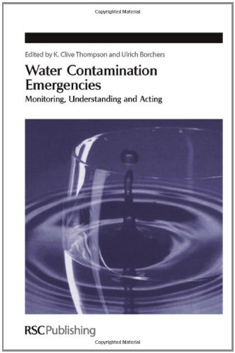 Water Contamination Emergencies Monitoring Understanding And Acting 1st Edition K Clive Thompson