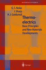 Thermoelectrics Basic Principles And New Materials Developments 1st Edition Dr George S Nolas