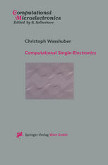Computational Singleelectronics 1st Edition Dr Christoph Wasshuber Auth