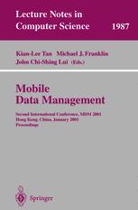 Mobile Data Management Second International Conference Mdm 2001 Hong Kong China January 810 2001 Proceedings 1st Edition Philippe Bonnet