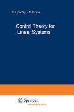 Control Theory For Linear Systems 1st Edition Harry L Trentelman Phd