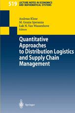 Quantitative Approaches To Distribution Logistics And Supply Chain Management 1st Edition Iris Fa Vis