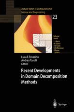 Recent Developments In Domain Decomposition Methods 1st Edition Ulrich Hetmaniuk