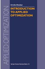 Introduction To Applied Optimization Urmila M Diwekar Auth