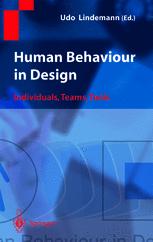Human Behaviour In Design Individuals Teams Tools 1st Edition Professor Dring Udo Lindemann Auth