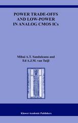 Power Tradeoffs And Lowpower In Analog Cmos Ics 1st Edition Mihai A T Sanduleanu