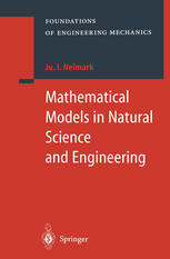 Mathematical Models In Natural Science And Engineering 1st Edition Juri I Neimark Auth