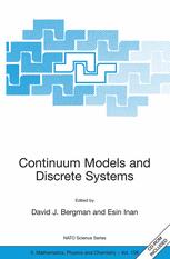 Continuum Models And Discrete Systems 1st Edition Kamal K Bardhan