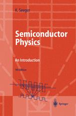 Semiconductor Physics An Introduction 9th Edition Professor Karlheinz Seeger Auth